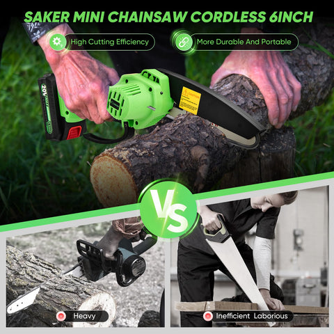 Saker conjunto de accesorios incluidos para comenzar trabajos de inmediato