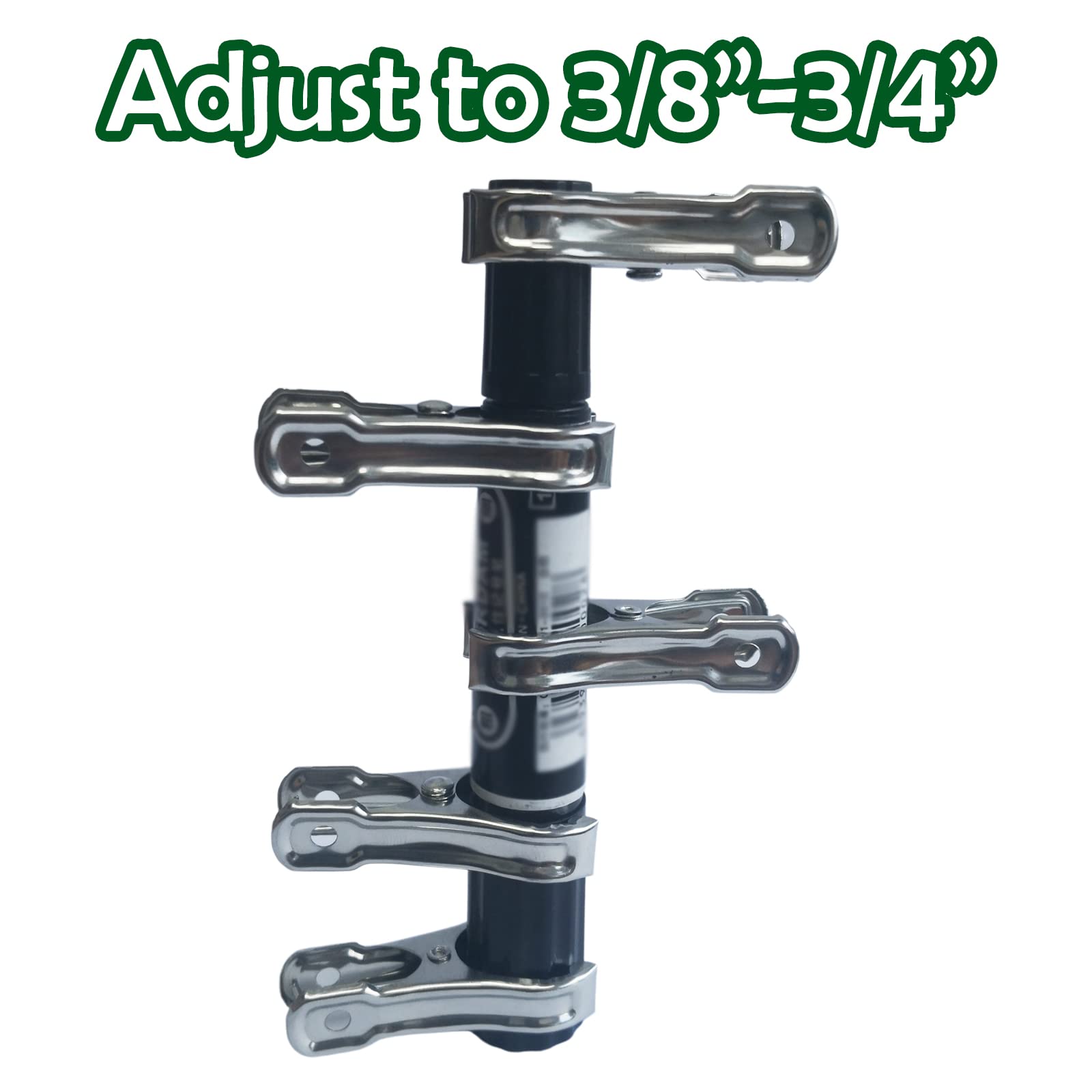 Samhopo clip sujeto a arco de pvc mostrando compatibilidad