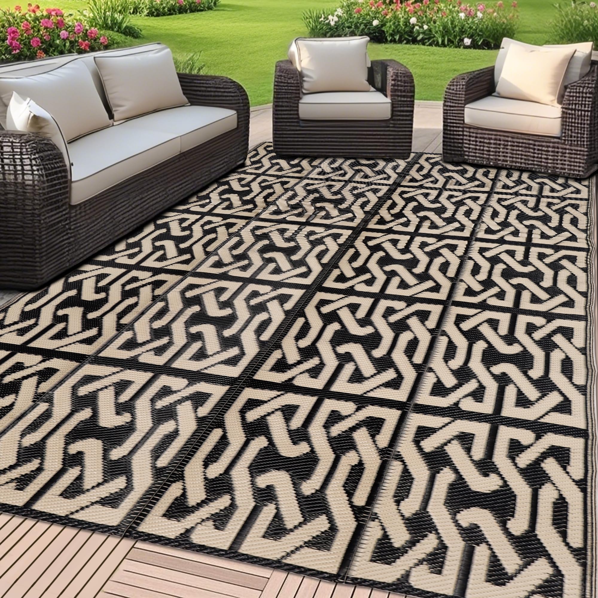SAND MINE alfombra frontal 5x8 que embellece patios y protege superficies