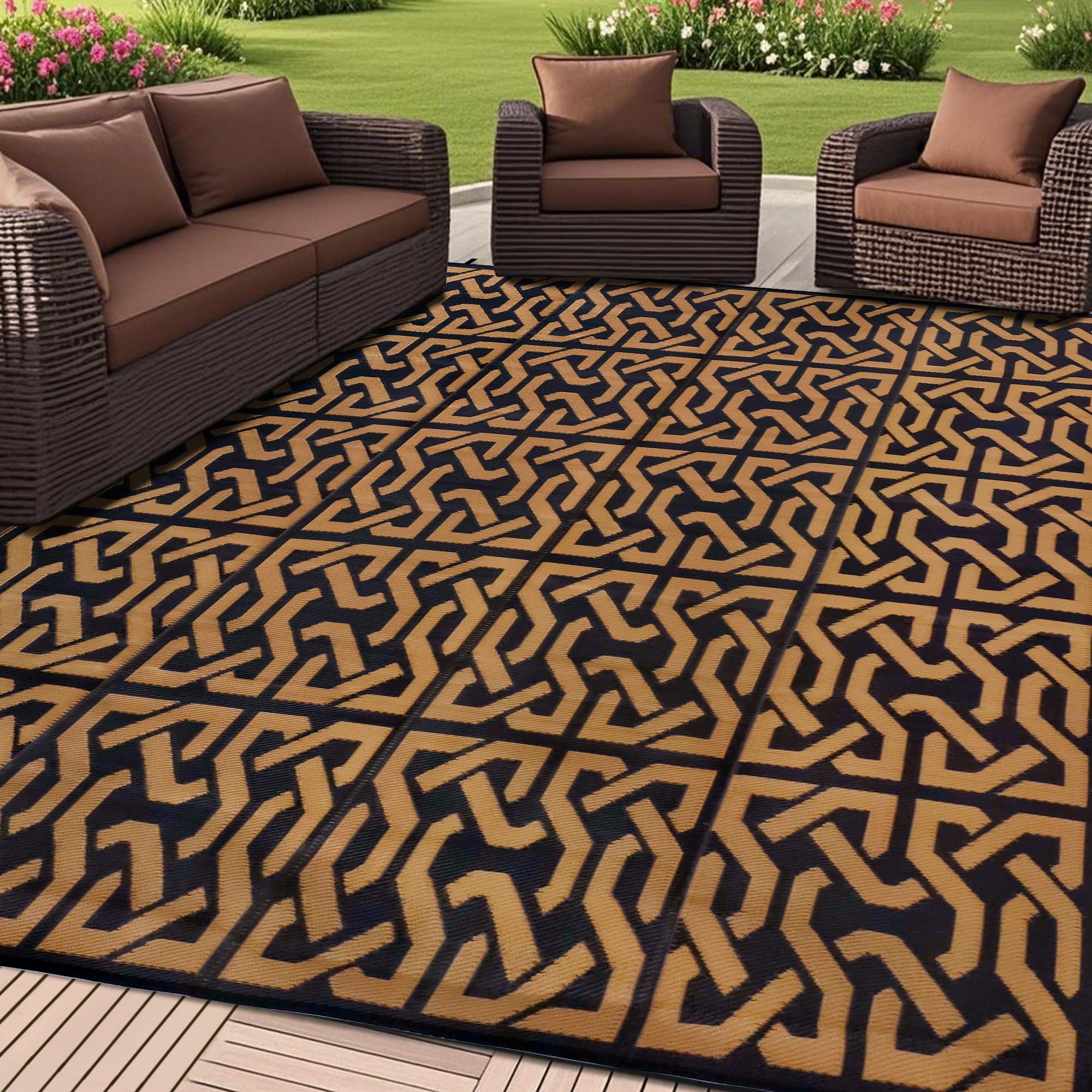 SAND MINE alfombra frontal mostrando diseño reversible y durabilidad