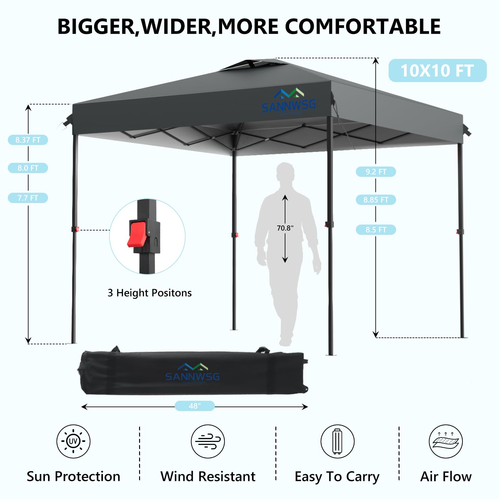 Sannwsg tejido resistente UV que reduce calor y protege
