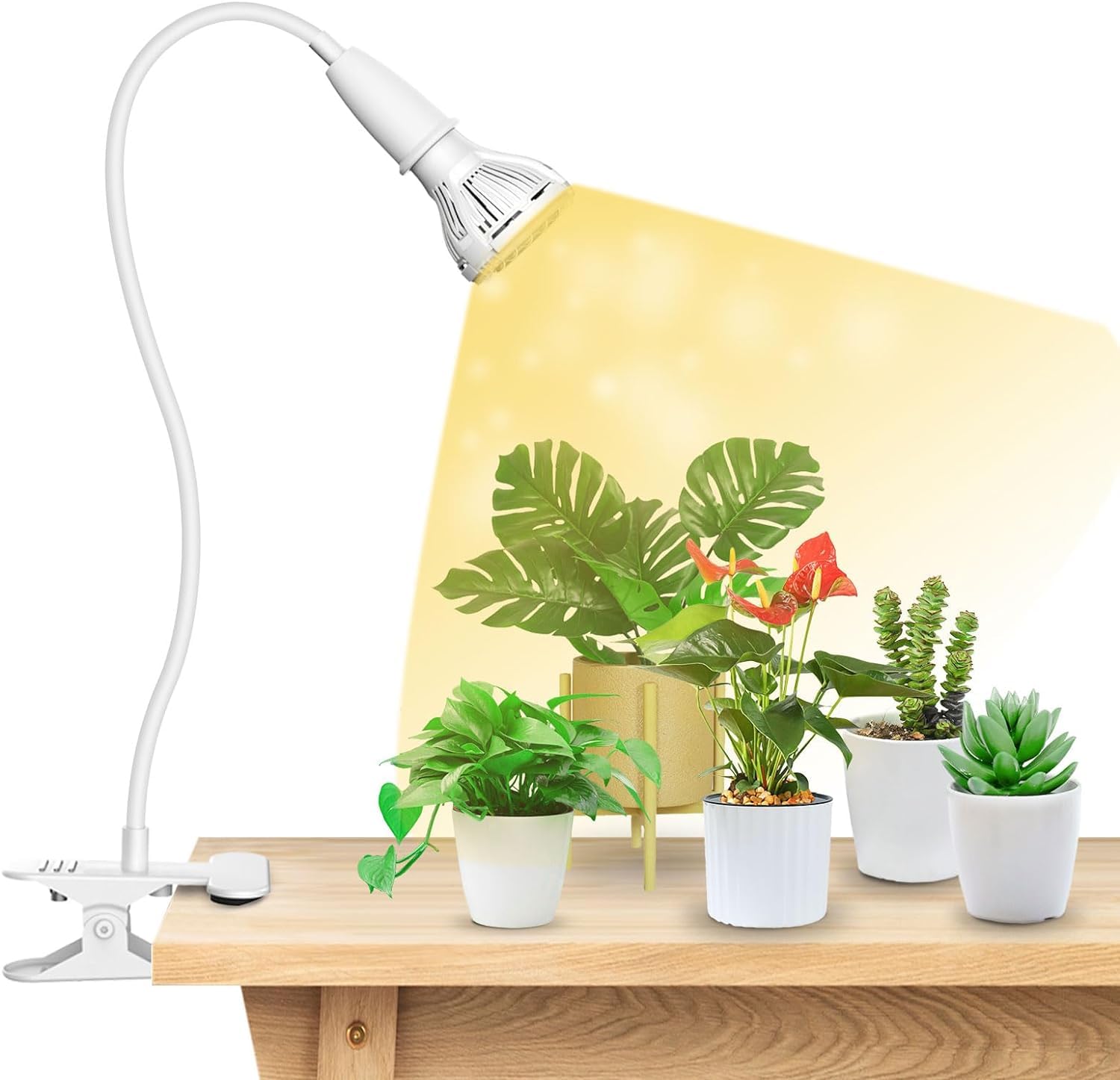 SANSI vista frontal de la lámpara con luz homogénea para plantas