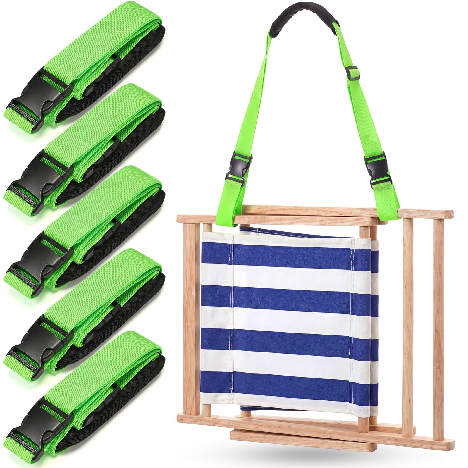 Sanwuta paquete frontal neon green práctico para llevar sillas