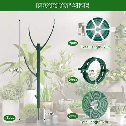 sanzkjic postes apilados mostrando altura extendida para plantas en crecimiento