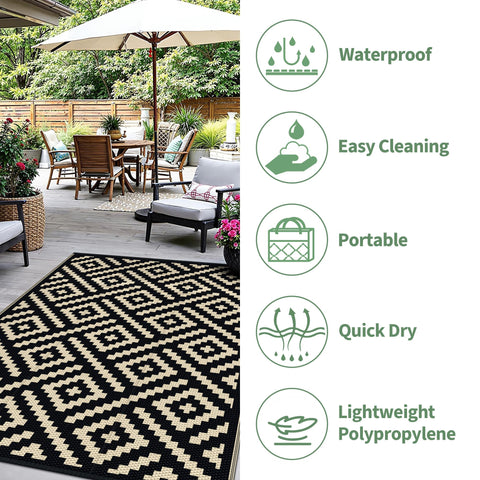 sarben alfombra junto a silla para comparar tamaño práctico