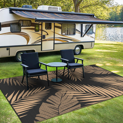 sarben alfombra en patio junto a muebles mostrando protección del suelo