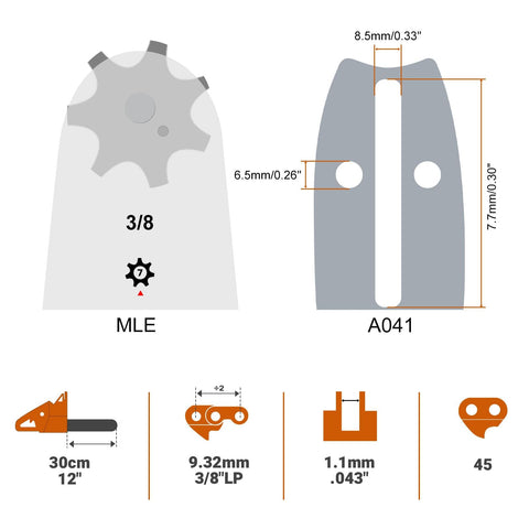 Savior detalle de cadena 45 drive links mostrando dientes y calidad