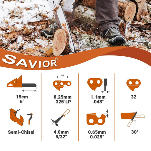 Savior primer plano de diente con recubrimiento de cromo, mayor resistencia