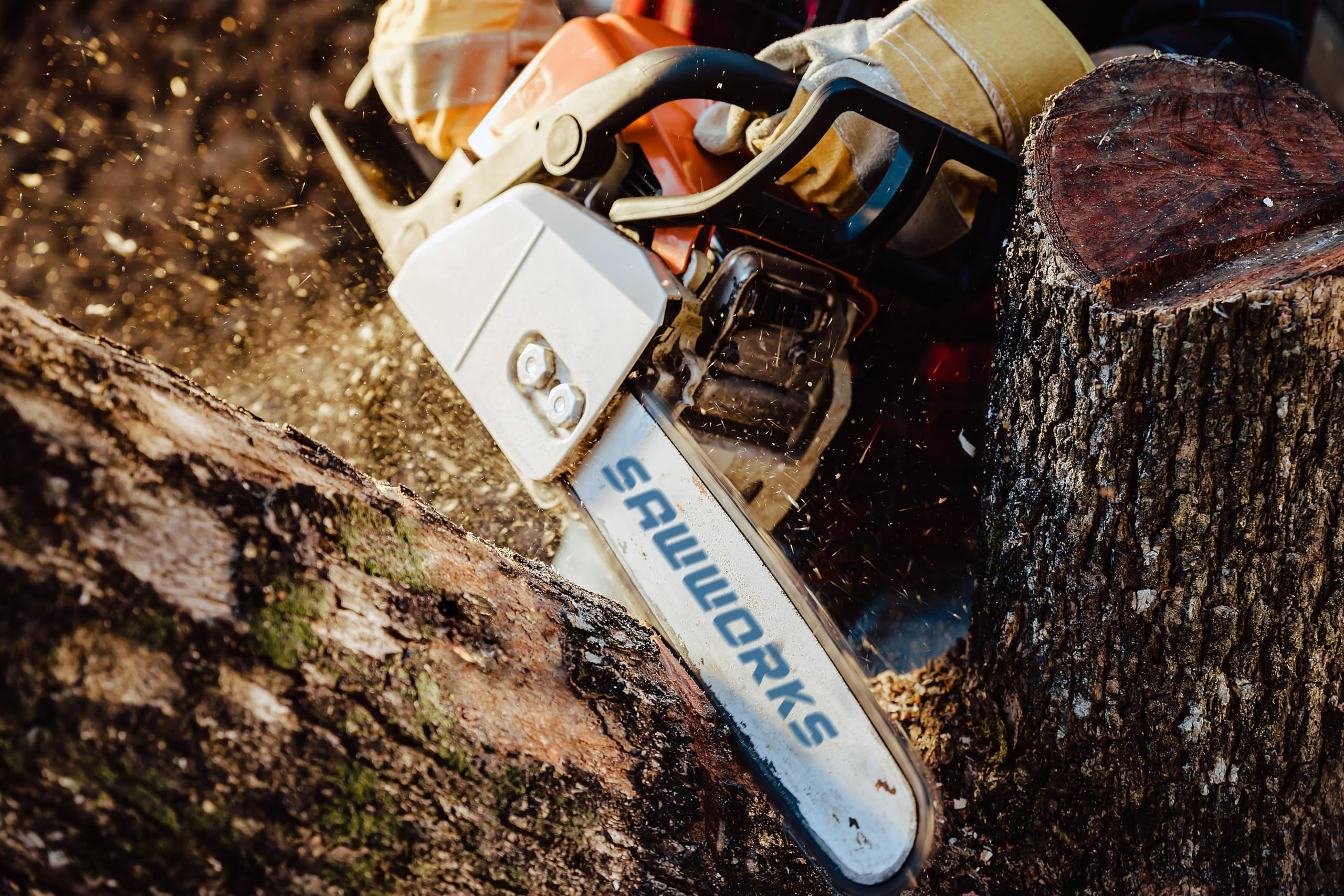 SawWorks motosierra en poda con la cadena, rendimiento en condiciones reales