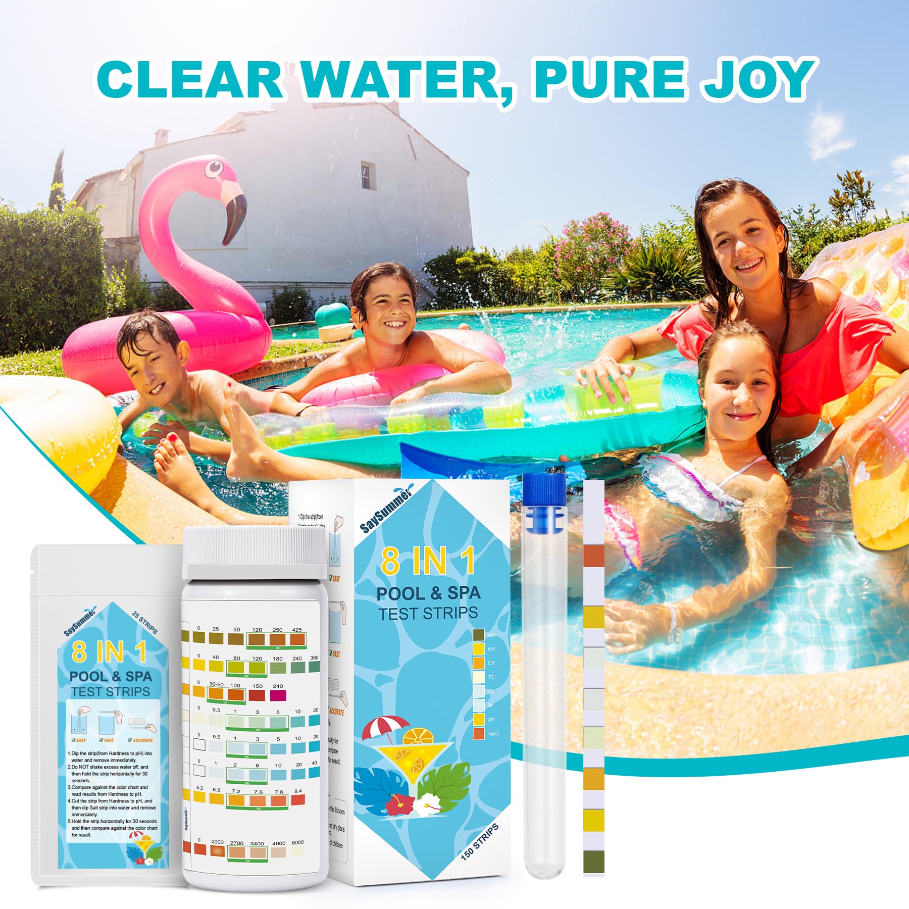 SaySummer bolsa resellable con 25 tiras extra, almacenamiento práctico