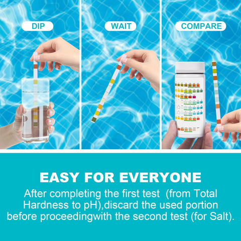 SaySummer tira sumergida en piscina, comprobación rápida del agua