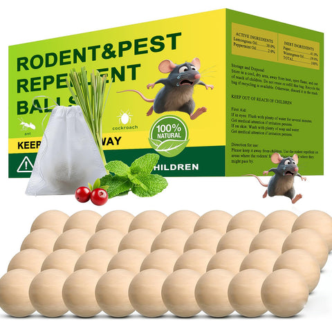 Scarilpest paquete frontal de 36 bolsitas repeler ratones, solución fácil