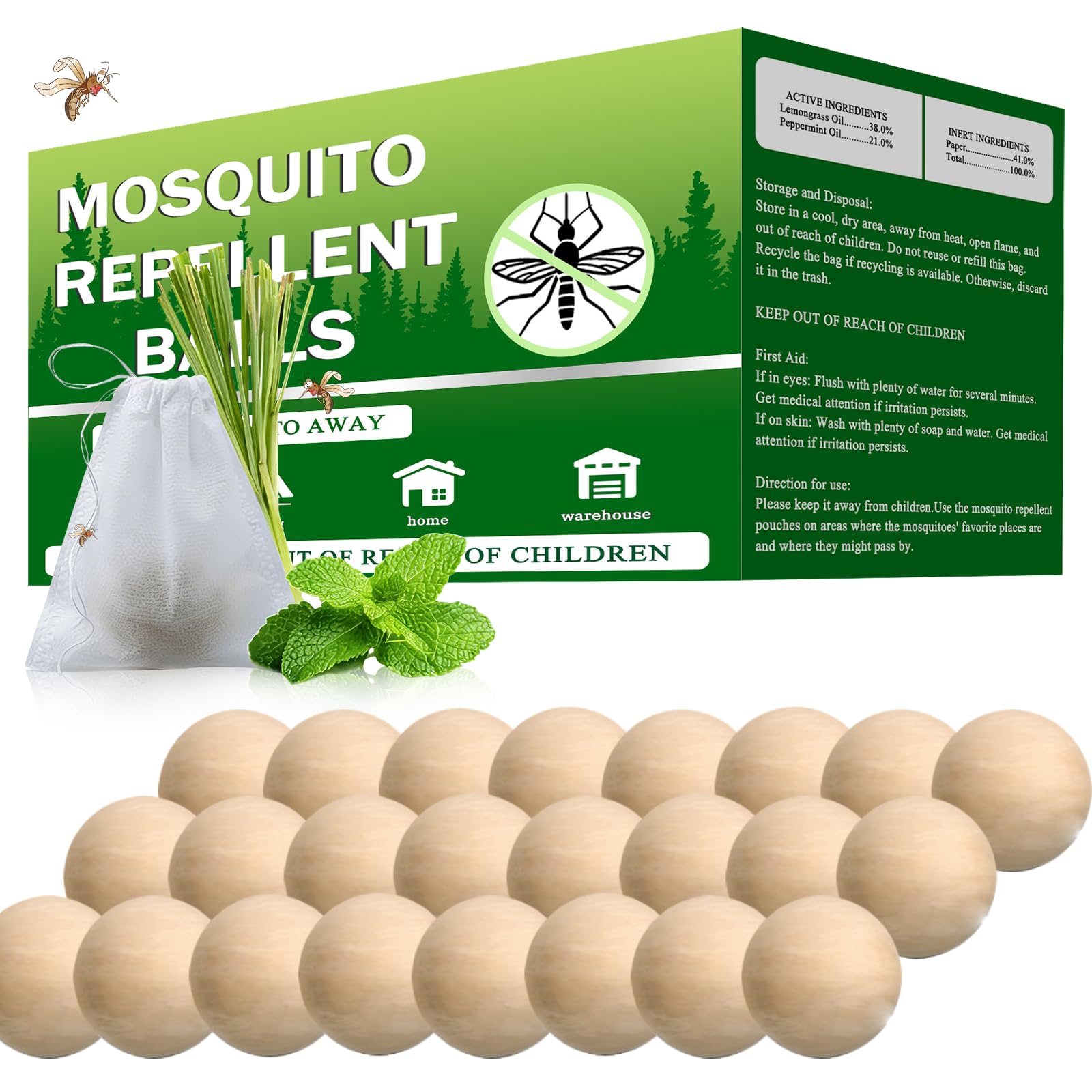 Scarilpest paquete frontal 24 bolas mostrando contenido y beneficios