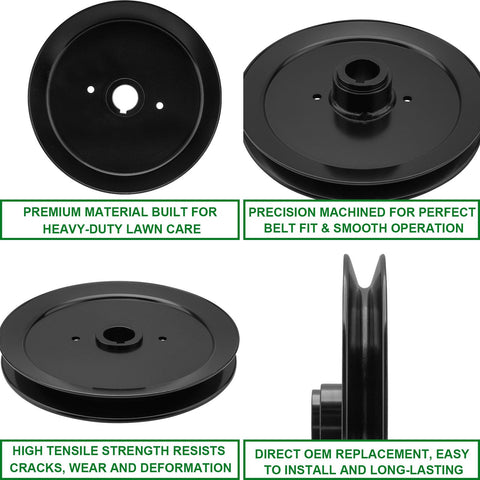 SCBHWJ polea junto a regla para comparar dimensiones exactas