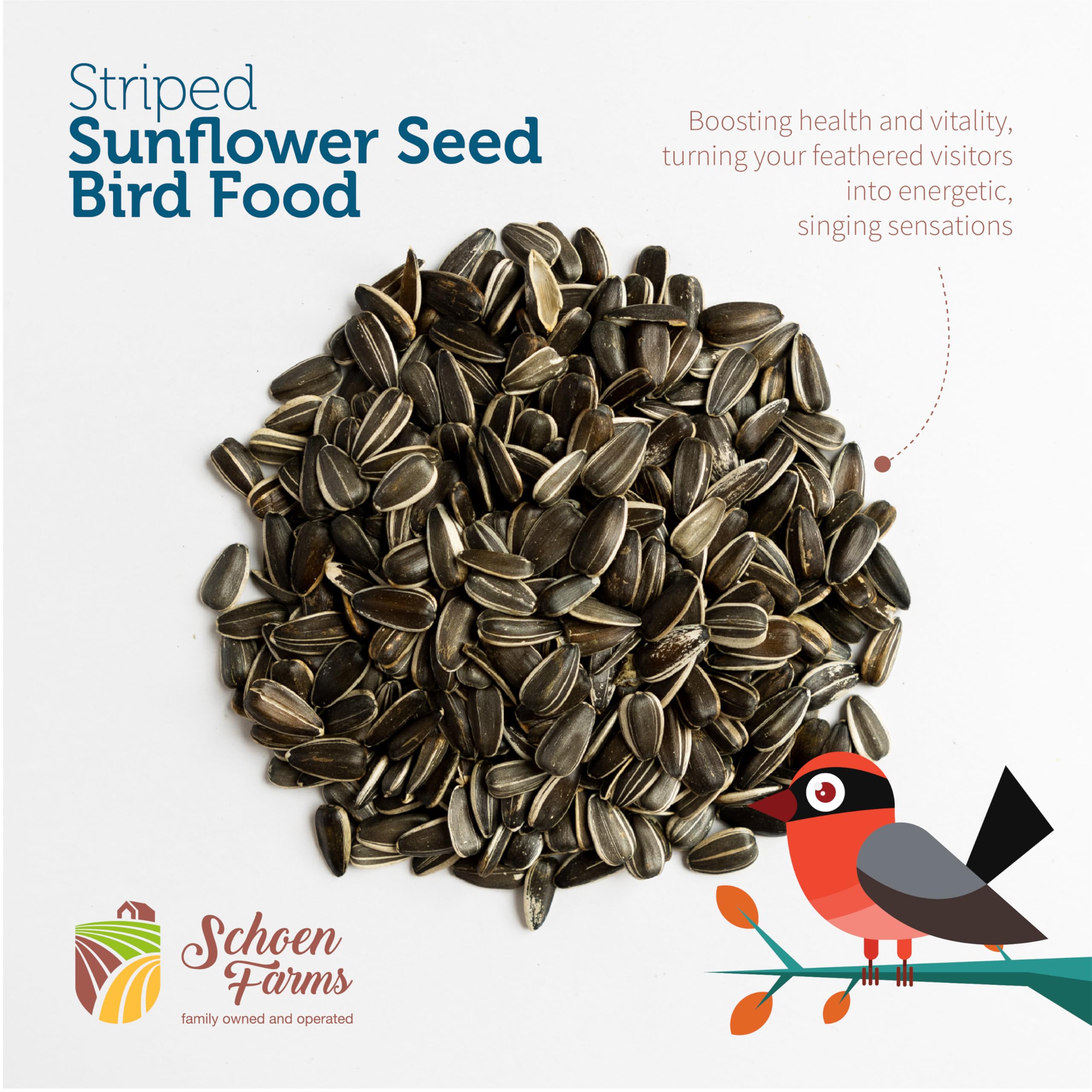 Schoen Farms envase resellable abierto para preservar frescura y facilitar uso