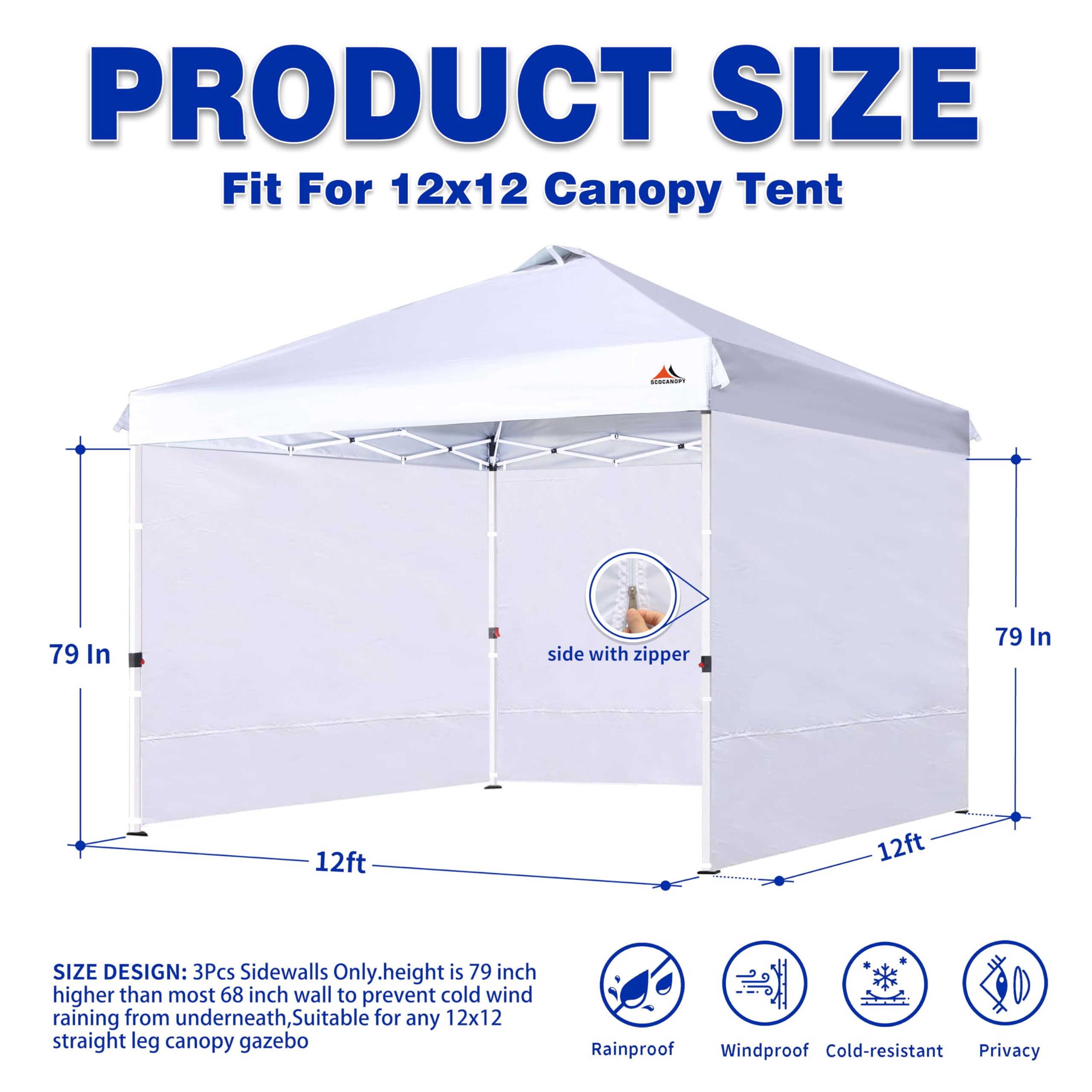 SCOCANOPY primer plano del tejido 300D con recubrimiento PU, durabilidad visible