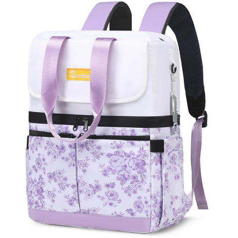 Scothen vista frontal del bolso nevera con diseño elegante y bolsillo frontal útil