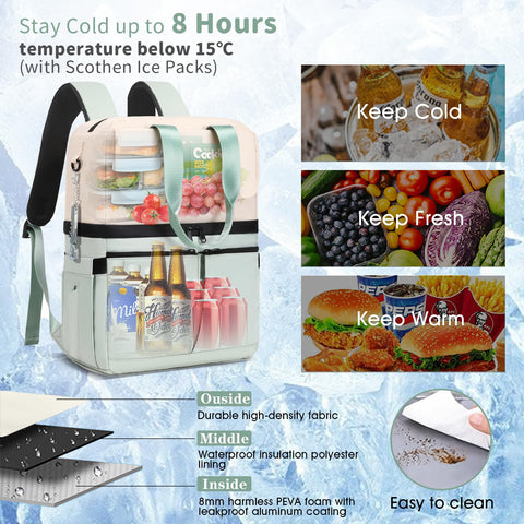 Scothen 12 packs de hielo reutilizables para mantener frío