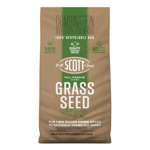 Scotts bolsa frontal Tall Fescue mostrando diseño y cobertura