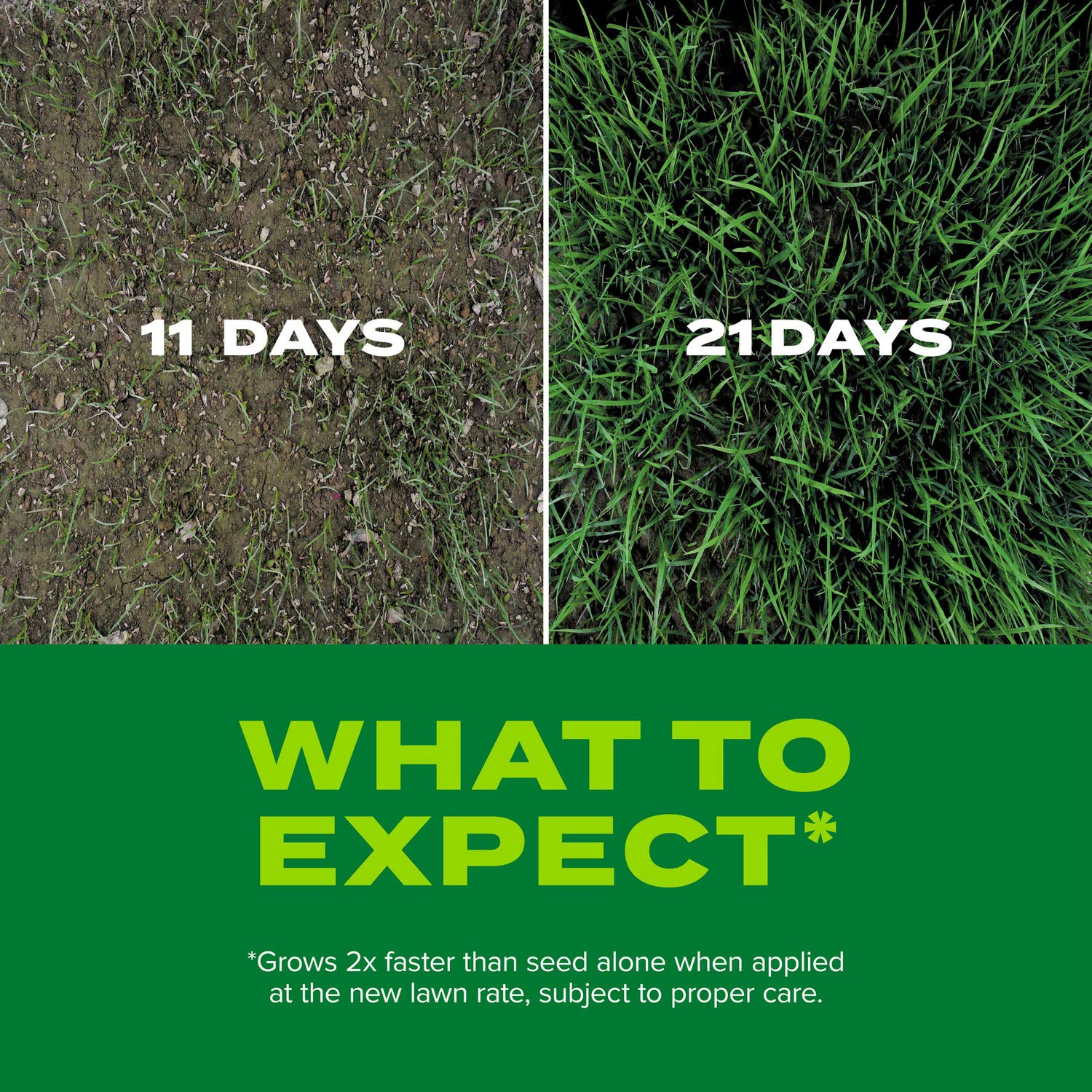 Scotts gráfico de cobertura nuevo vs overseed para calcular necesidades