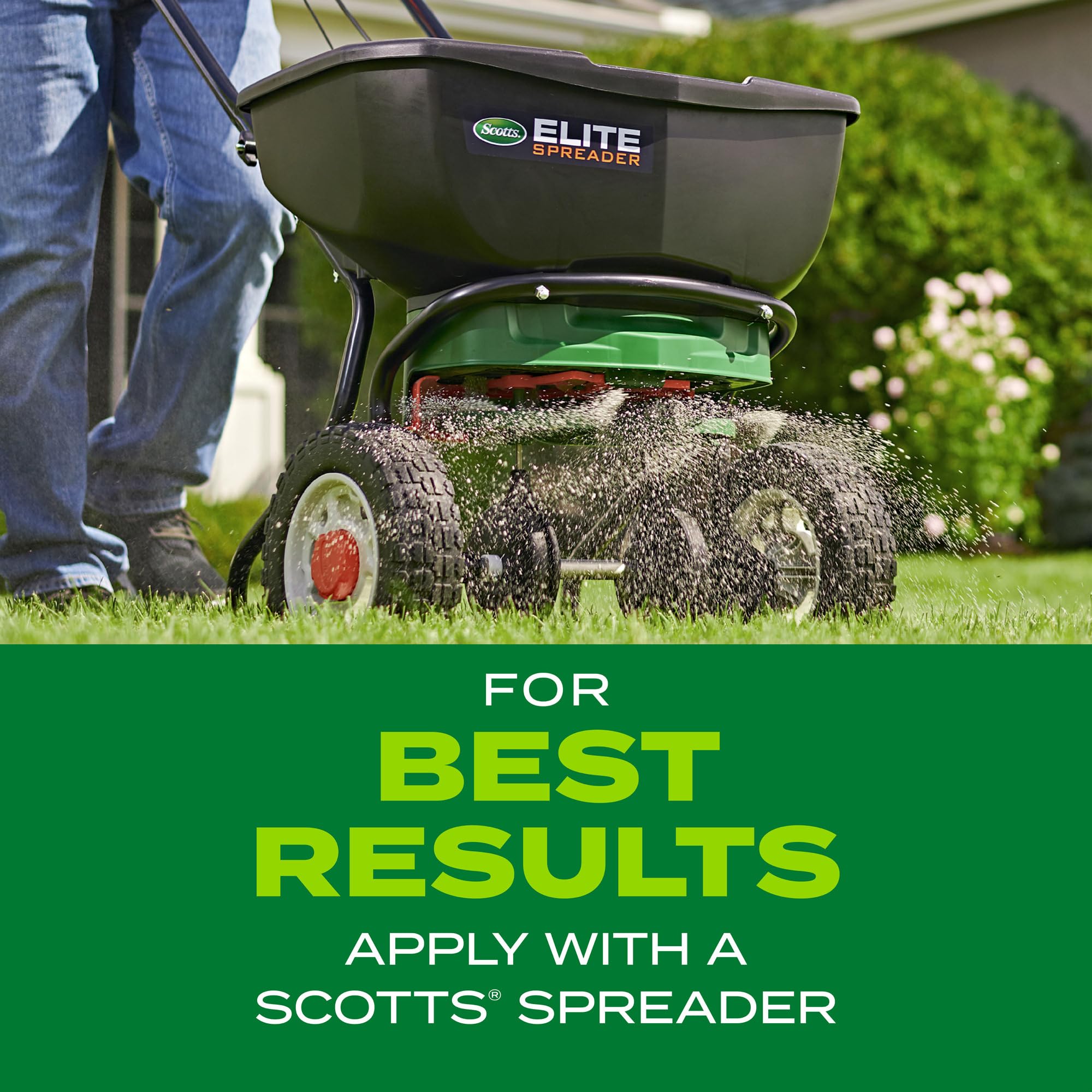 Scotts etiqueta con instrucciones claras para aplicar correctamente y optimizar resultados