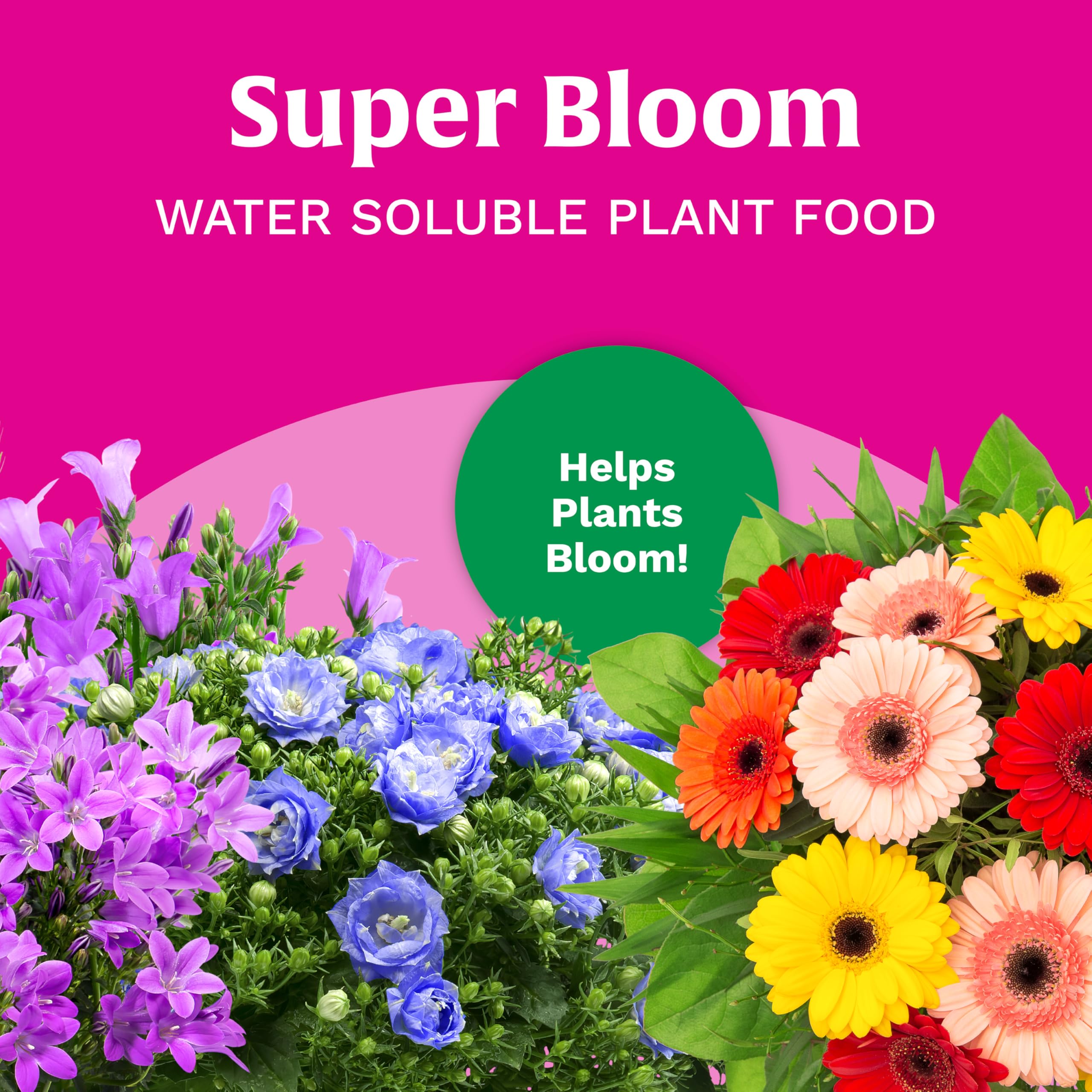Scotts Super Bloom textura del polvo para mezcla rápida y disolución fácil