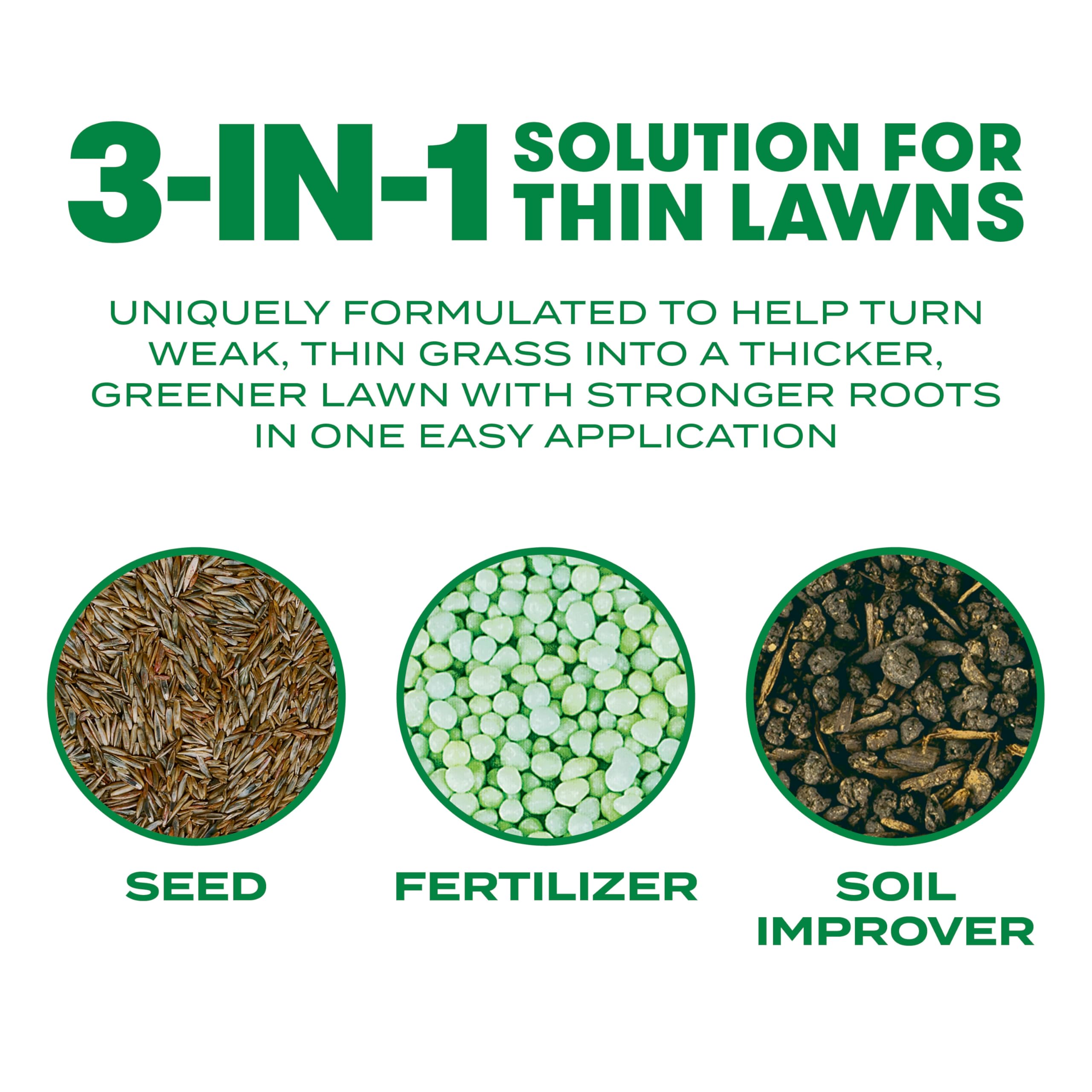 Scotts primer plano de textura granular con semillas y nutrientes visibles