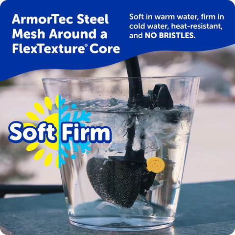 Scrub Daddy malla ArmorTec en primer plano para frotado sin cerdas
