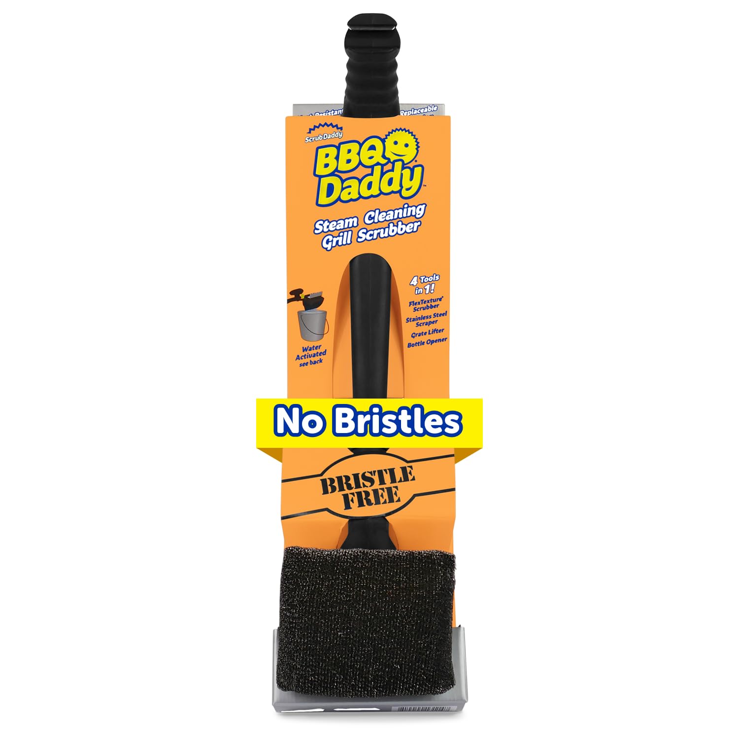 Scrub Daddy cepillo frontal mostrando diseño para limpieza eficiente