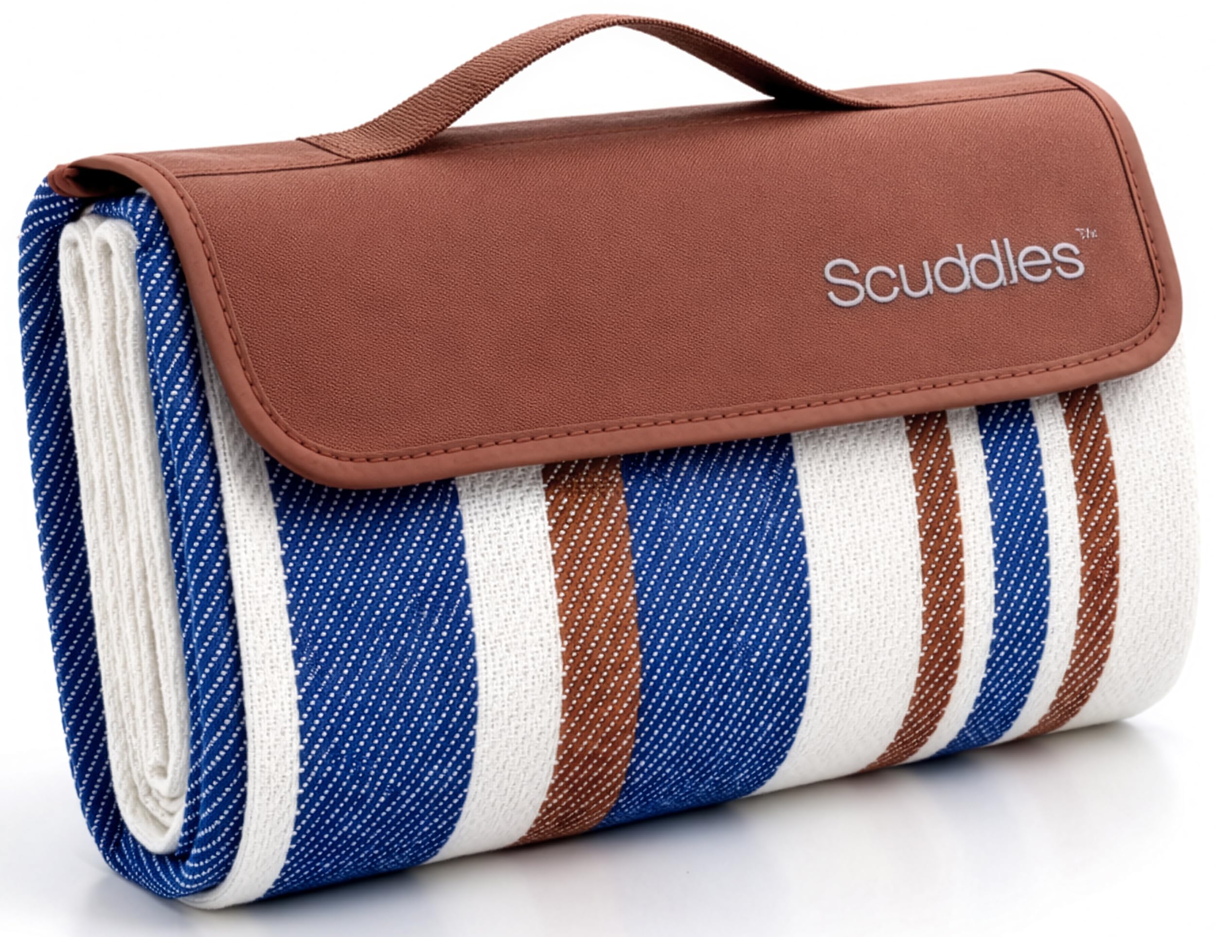 scuddles manta frontal plegada con correa para transporte cómodo