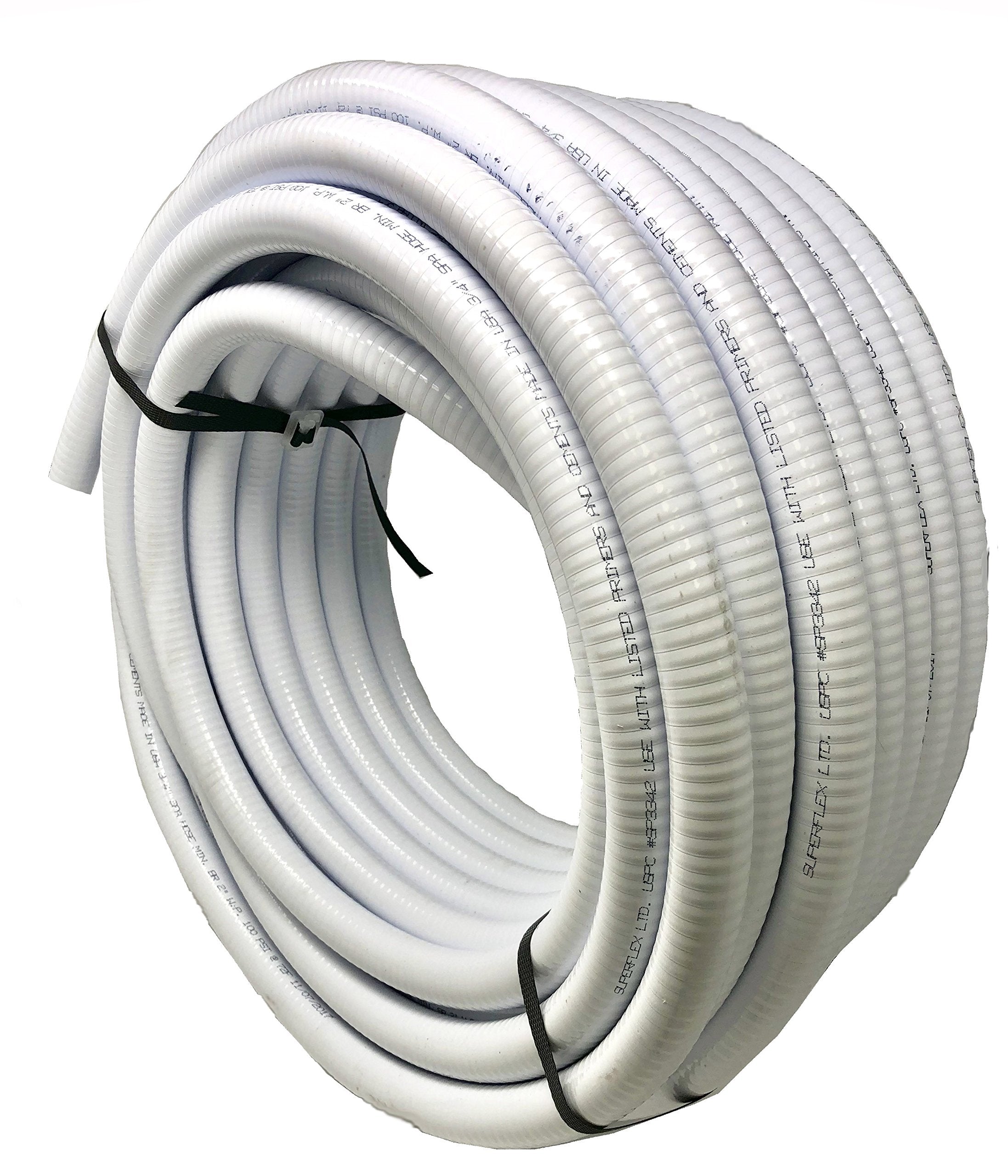 Sealproof manguera frontal del rollo mostrando color y diámetro, facilita selección