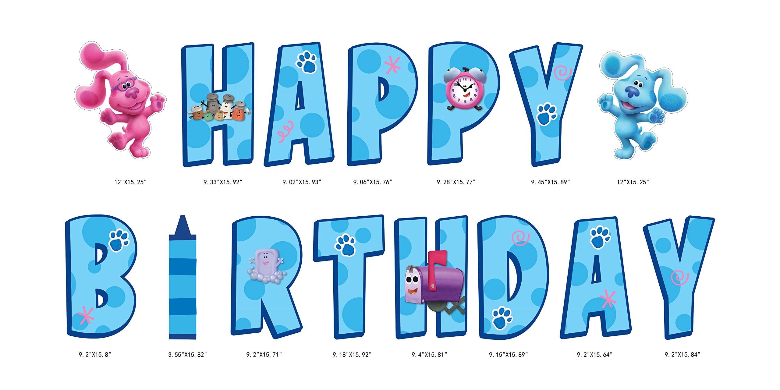 Seasons Blue's Clues detalle de textura del plasticorrugado y laminado, protege colores