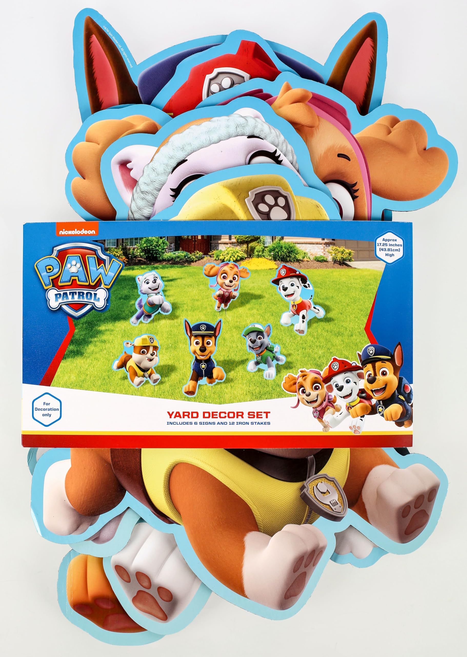 Seasons Paw Patrol comparación tamaño con persona, escala realista
