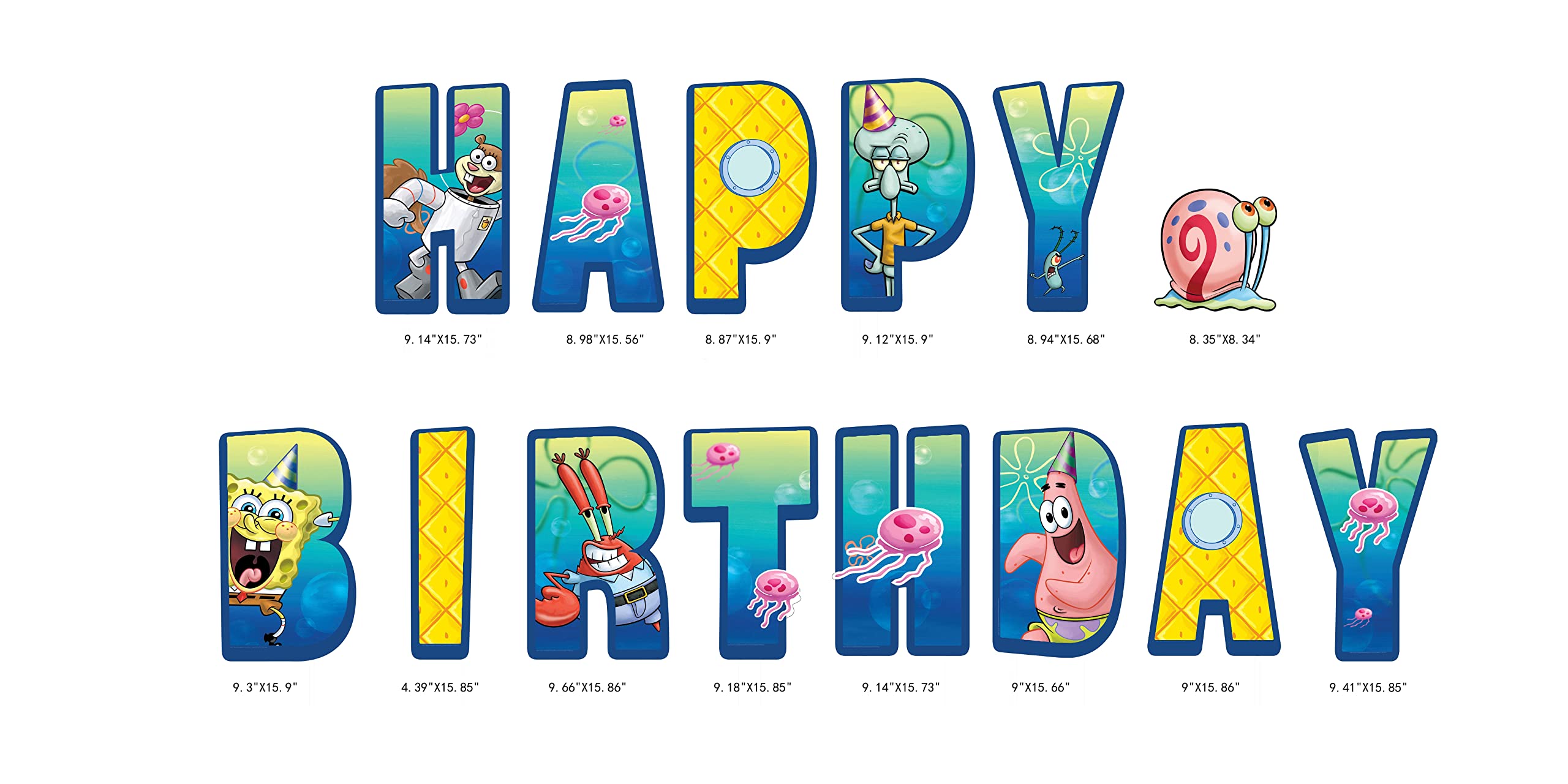 Seasons SpongeBob detalle de la textura laminada y color vibrante, fácil limpieza