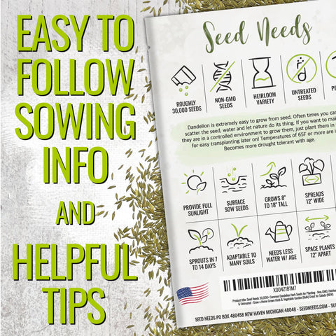Seed Needs hojas jóvenes en ensalada, sabor amargo y frescura