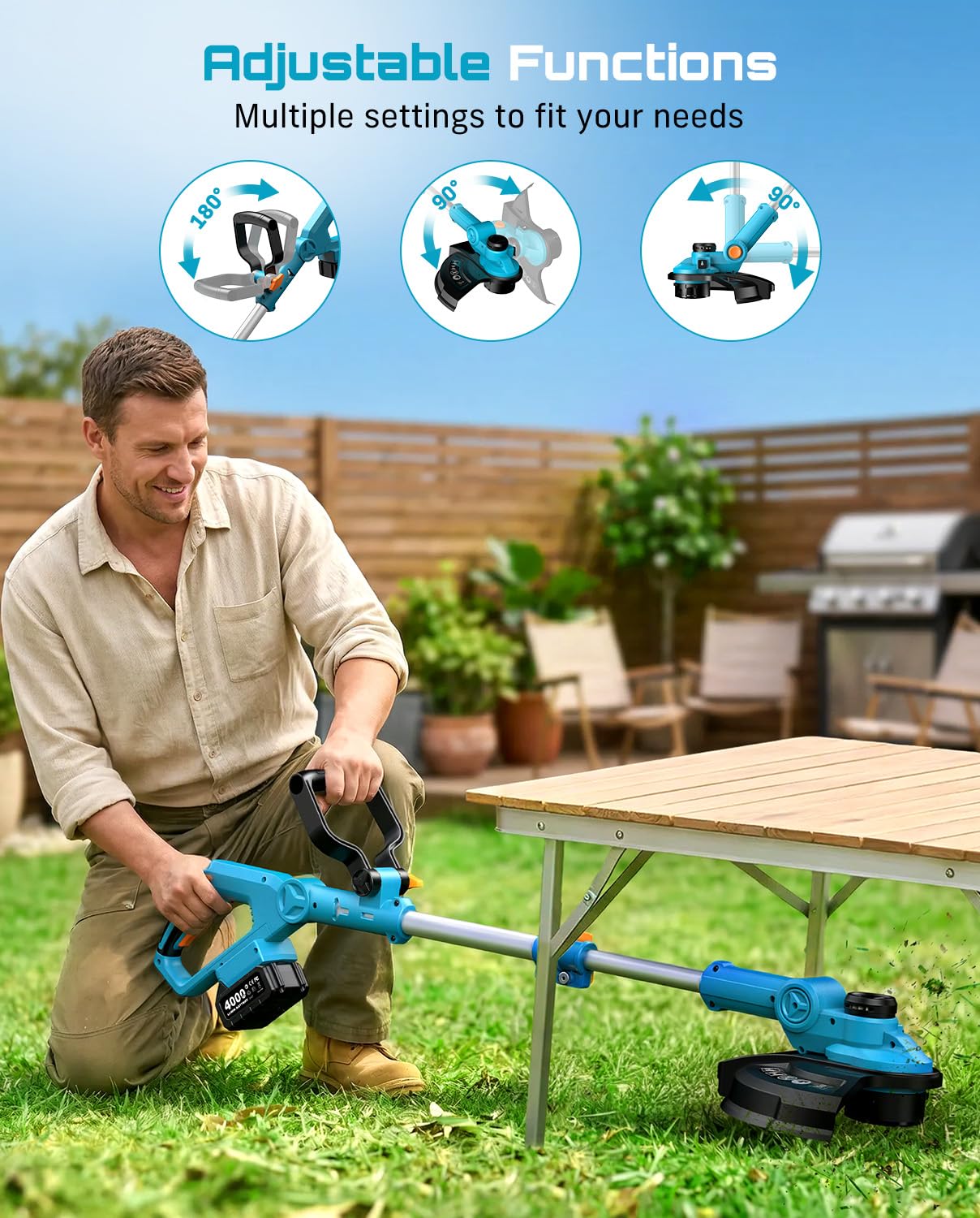Seesii kit completo con bobinas, azadón y repuestos para mantenimiento rápido