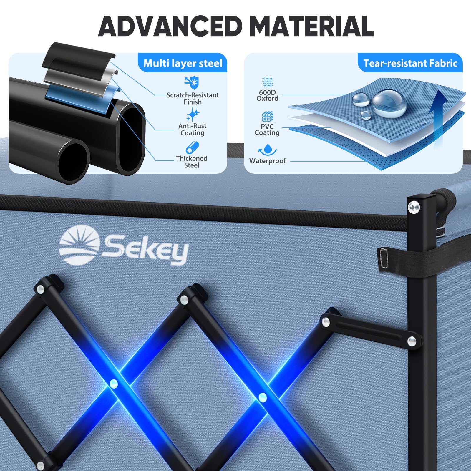 Sekey mango ajustable con auto-rebote para manejo ergonómico