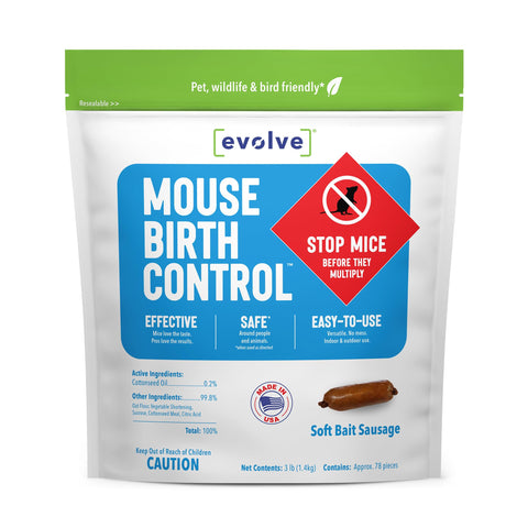 SenesTech empaque frontal EVOLVE mostrando cantidad y marca, facilita identificación