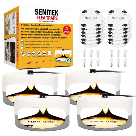 SENITEK EARPADS frente de la lámpara mostrando diseño compacto y seguridad