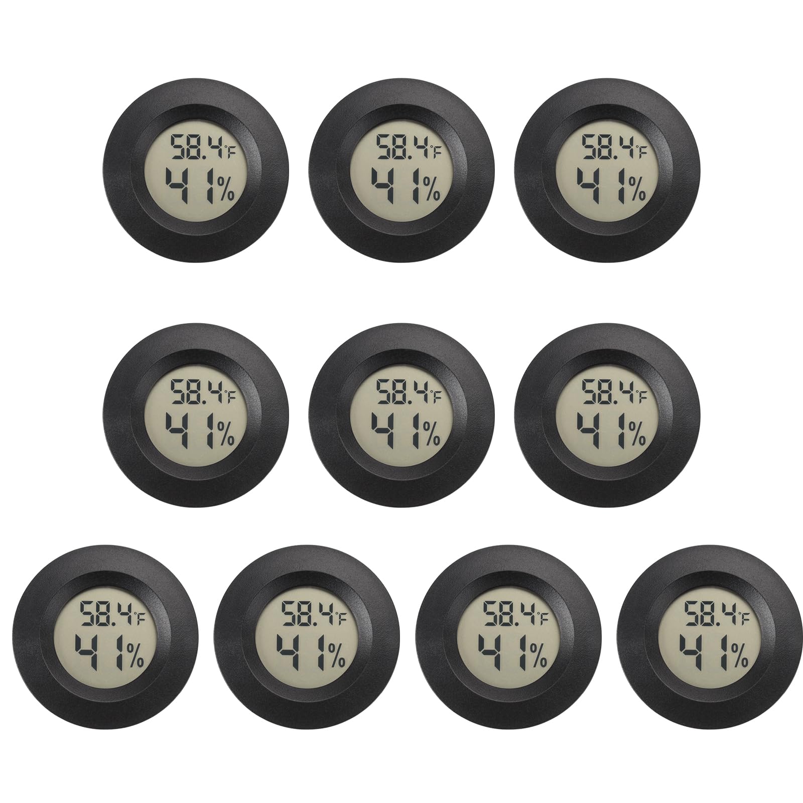Serundo Auto frontal del pack de 10 mostrando display, control rápido del ambiente