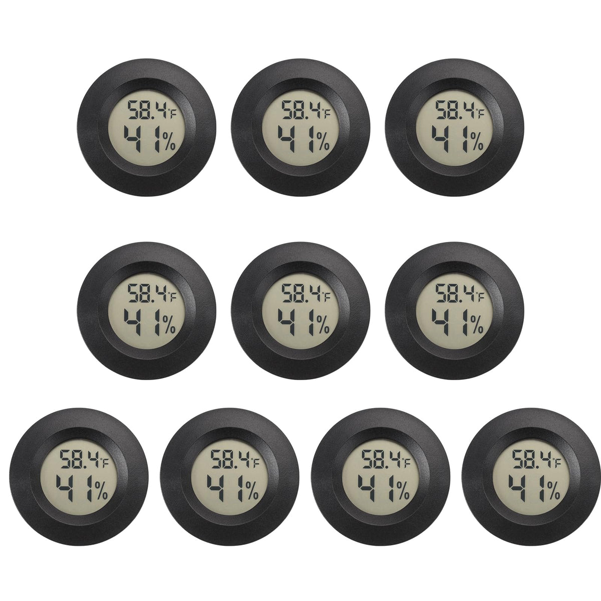 Serundo Auto frontal del pack de 10 mostrando display, control rápido del ambiente