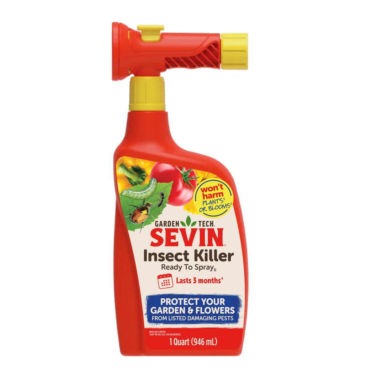 Sevin botella frente mostrando diseño y uso seguro