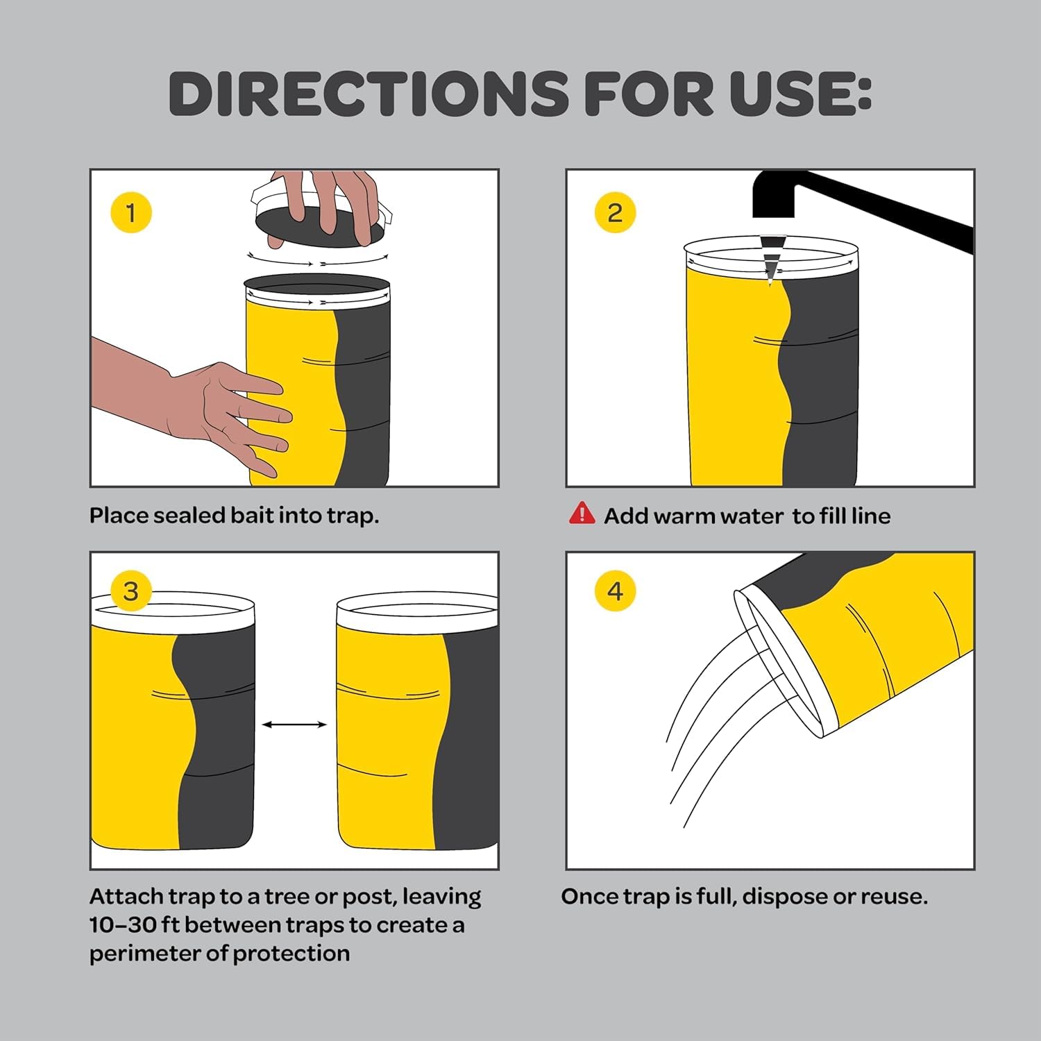 SEWANTA etiqueta con instrucciones claras para uso seguro y eficaz