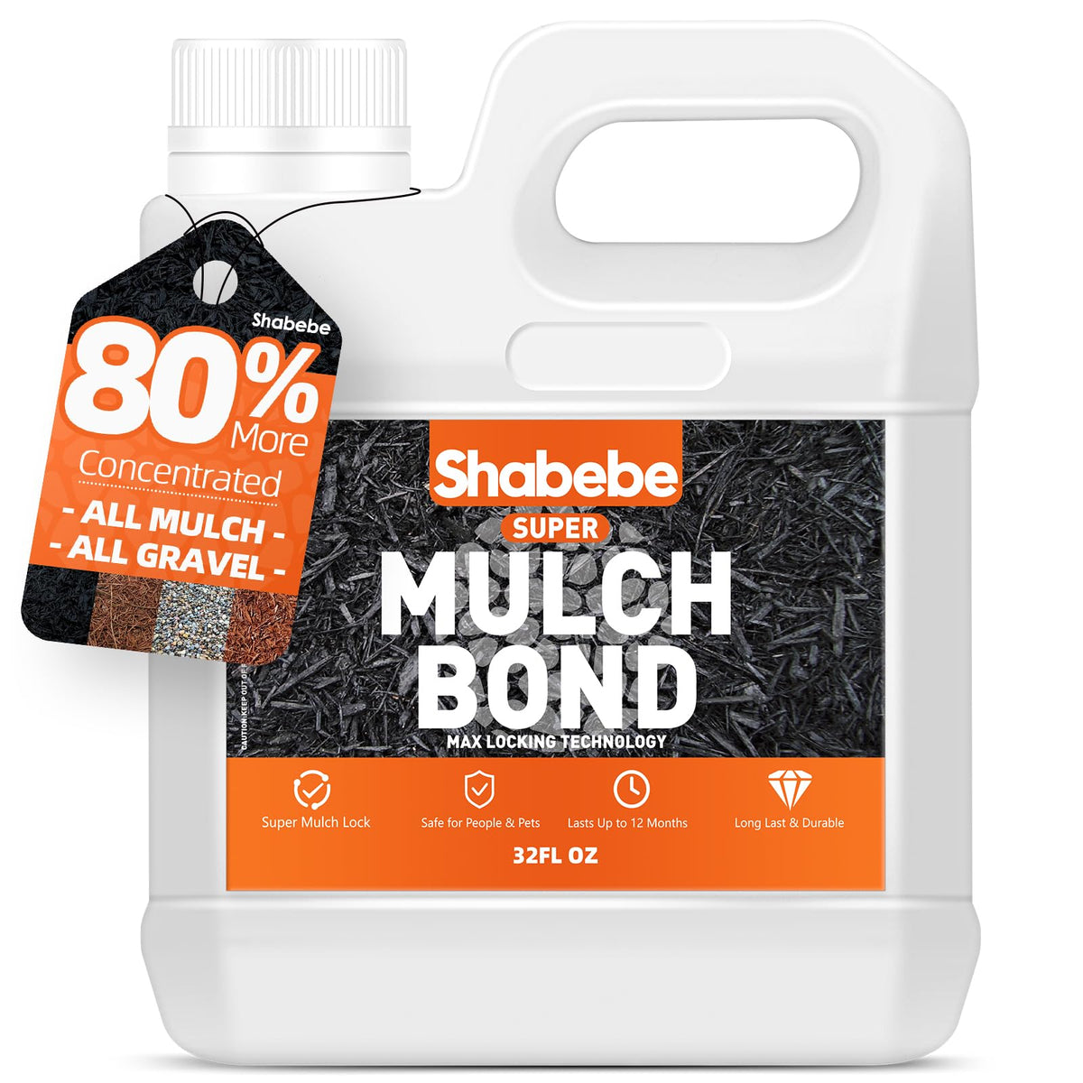 Shabebe botella frontal mostrando el tamaño de 32oz y fácil identificación