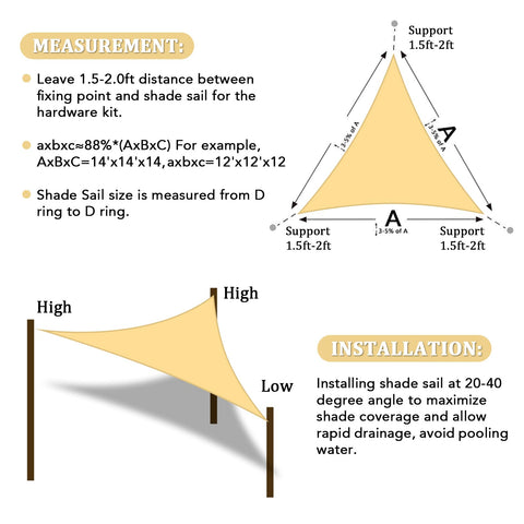 Shade&Beyond borde curvado que facilita drenaje y evita acumulación de agua