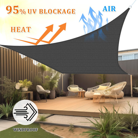 Shade&Beyond primer plano del tejido HDPE que mejora ventilación