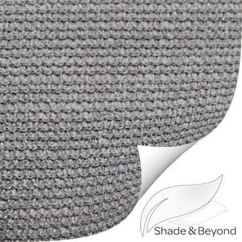 Shade&Beyond primer plano del ojal de acero inoxidable reforzado y su resistencia
