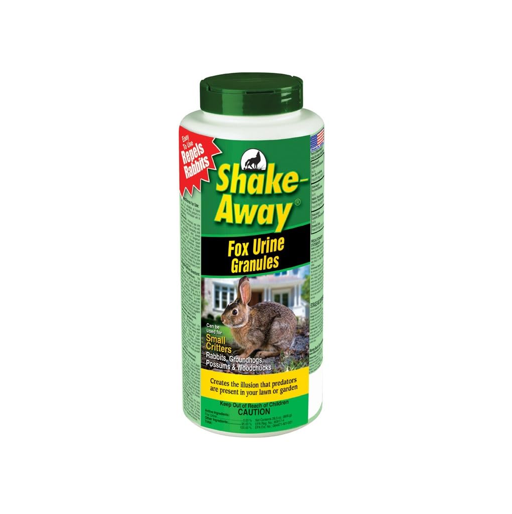 Shake-Away envase frontal mostrando el producto y protección natural