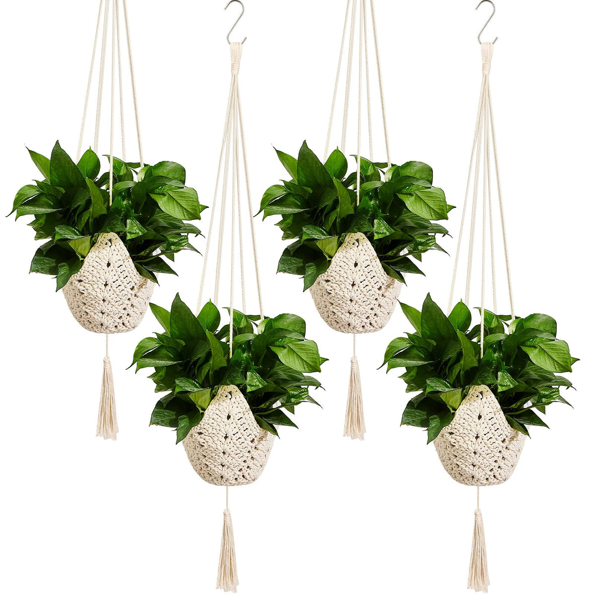 Shappy colgador macramé frontal mostrando diseño y longitud