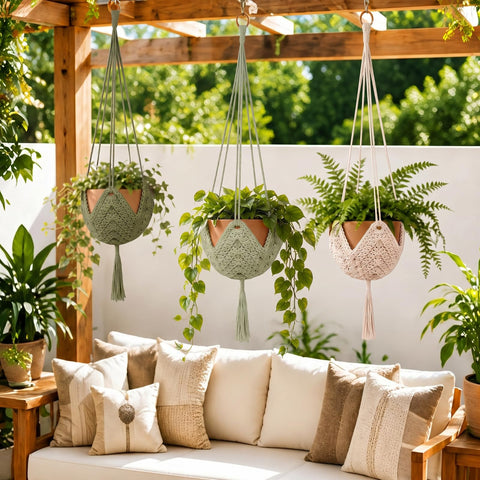 Shappy colgadores en ambiente boho, aportan calidez y estilo natural al hogar